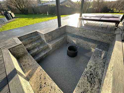 Sunken Fire Pit Deck